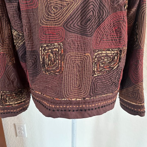 KEREN HART Vintage Boho Jacket Large - Picture 9 of 12